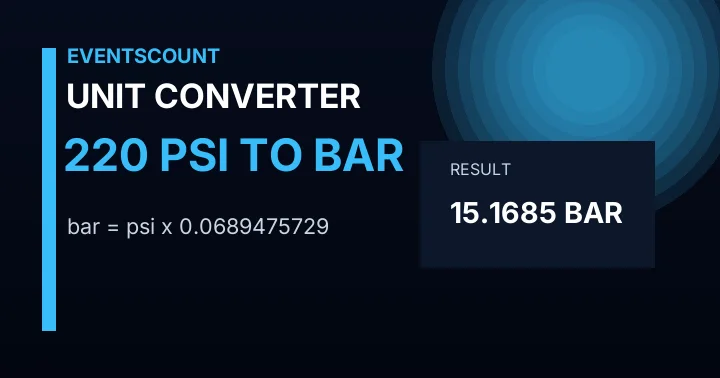 220 Psi To Bar
