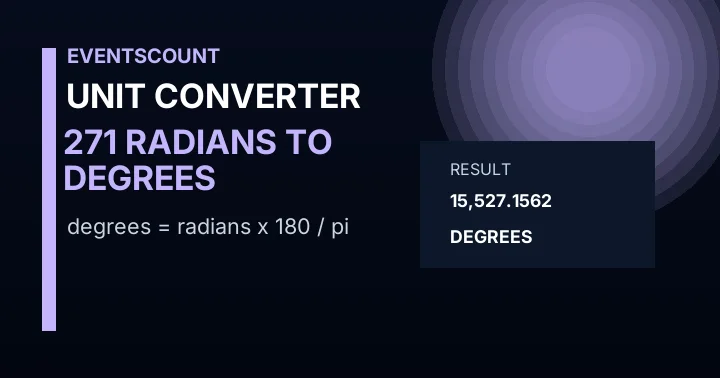 271 Radians To Degrees