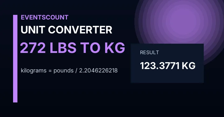 272 Lbs To Kg