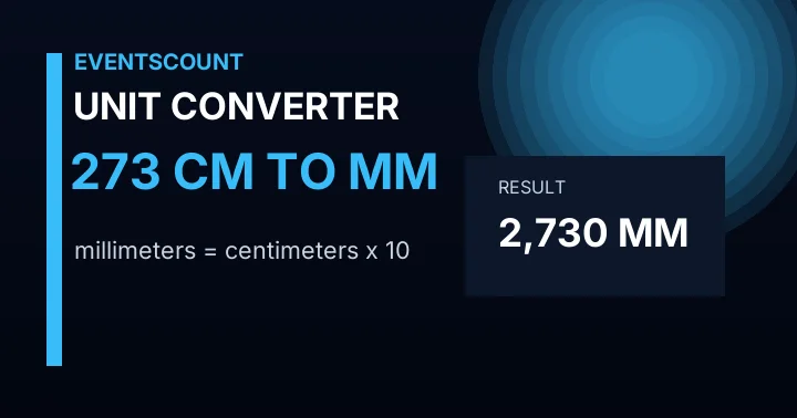 273 Cm To Mm