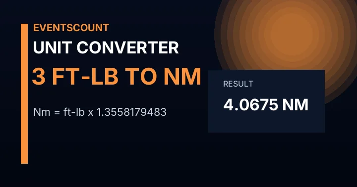 3 Ft-lb To Nm
