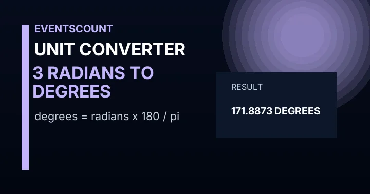 3 Radians To Degrees