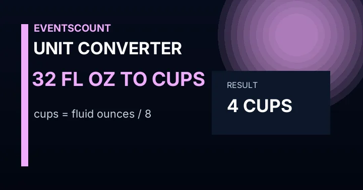 32 Fl Oz To Cups