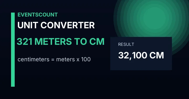 321 Meters To Cm