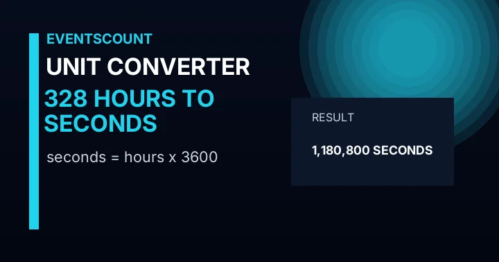 328 Hours To Seconds