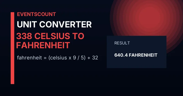 338 C to F