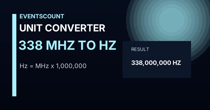 338 MHz To Hz