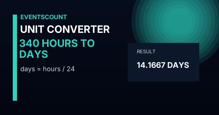 340 Hours To Days