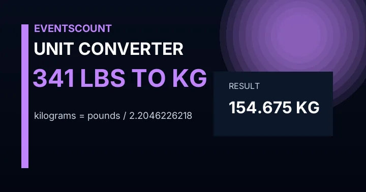 341 Lbs To Kg