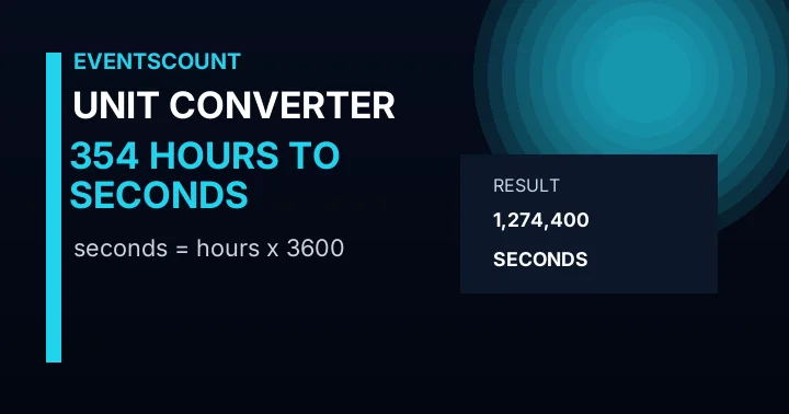 354 Hours To Seconds