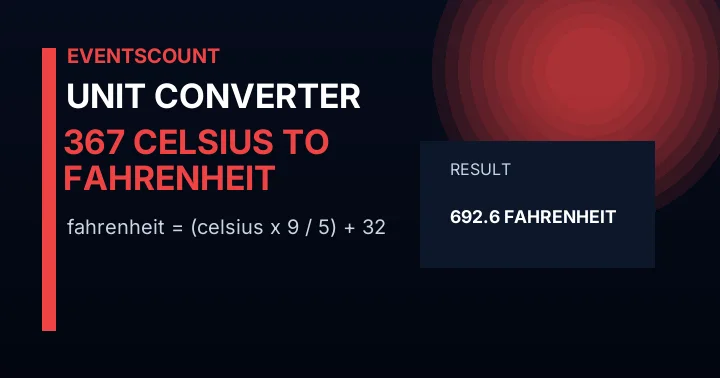 367 C to F