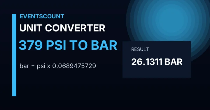 379 Psi To Bar