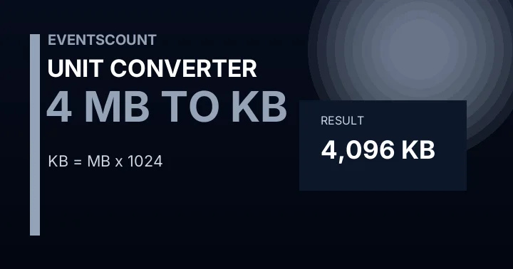4 MB To KB