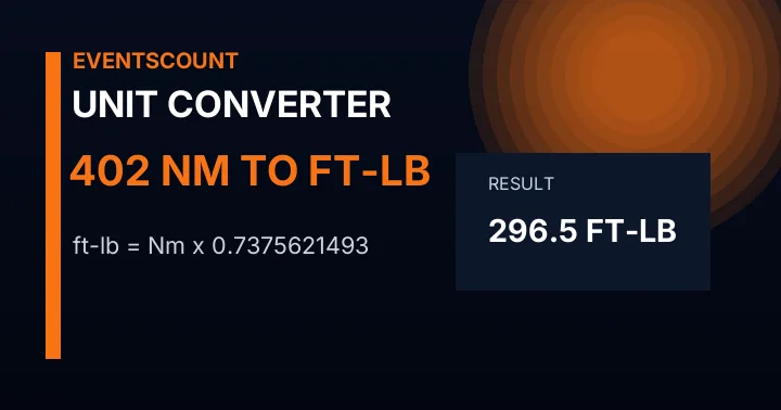 402 Nm To Ft-lb