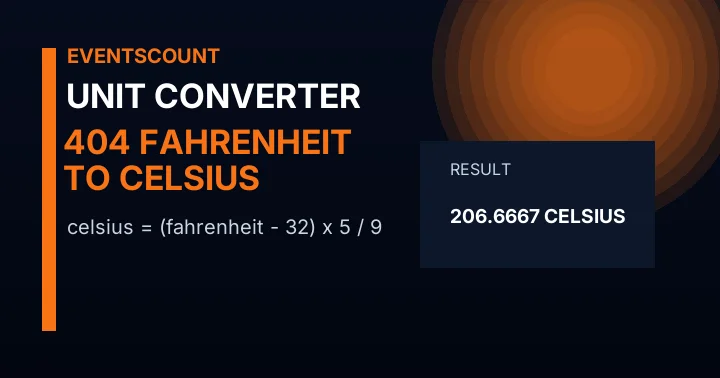 404 F to C