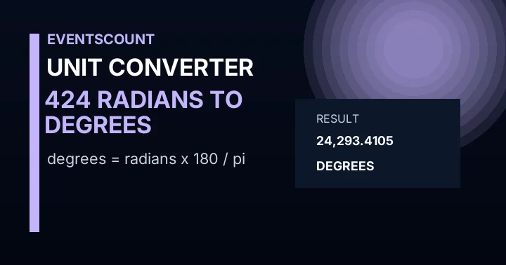 424 Radians To Degrees