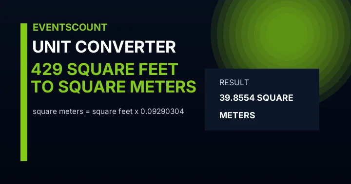 429 Square Feet To Square Meters