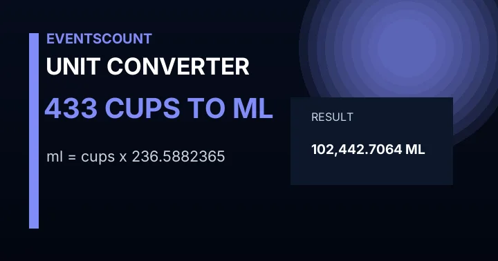 433 Cups To Ml