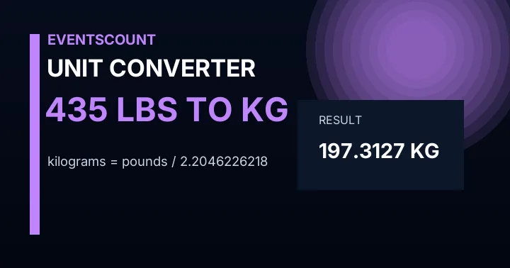 435 Lbs To Kg
