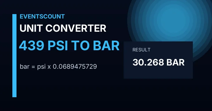 439 Psi To Bar