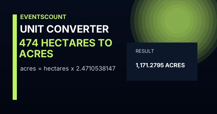 474 Hectares To Acres