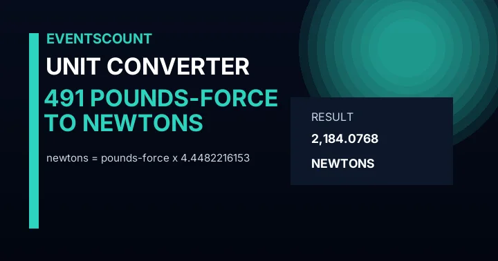 491 Pounds-force To Newtons