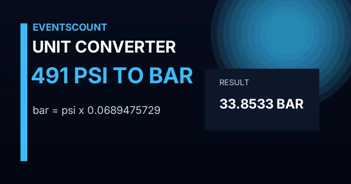 491 Psi To Bar