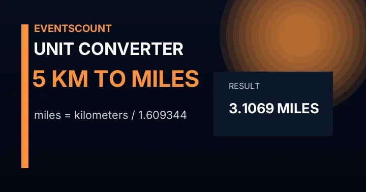 5 Km To Miles