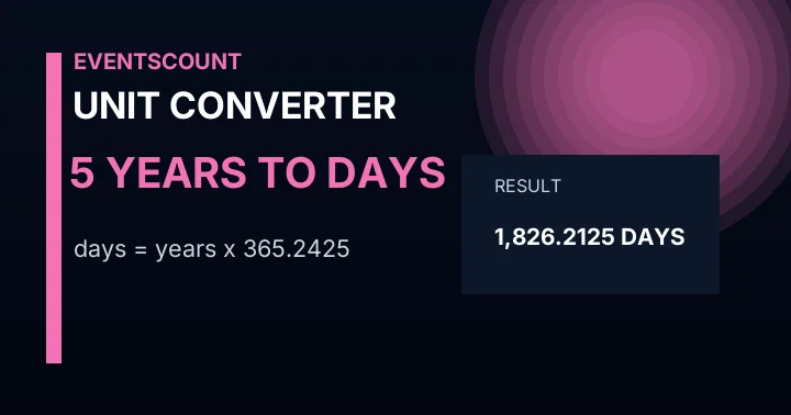 5 Years To Days
