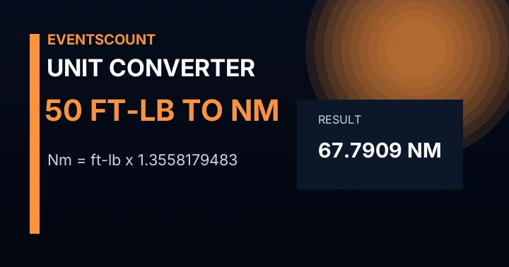 50 Ft-lb To Nm