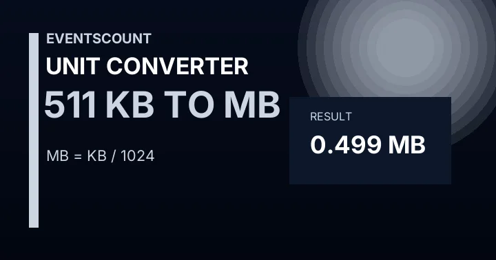 511 KB To MB
