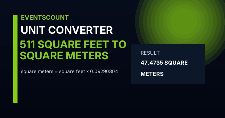 511 Square Feet To Square Meters
