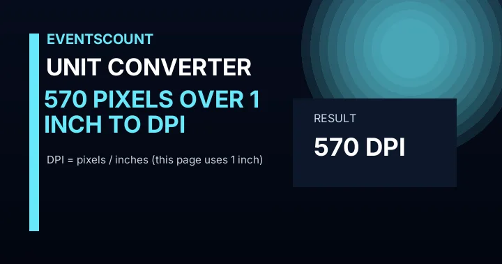 570 Pixels Over 1 Inch To DPI