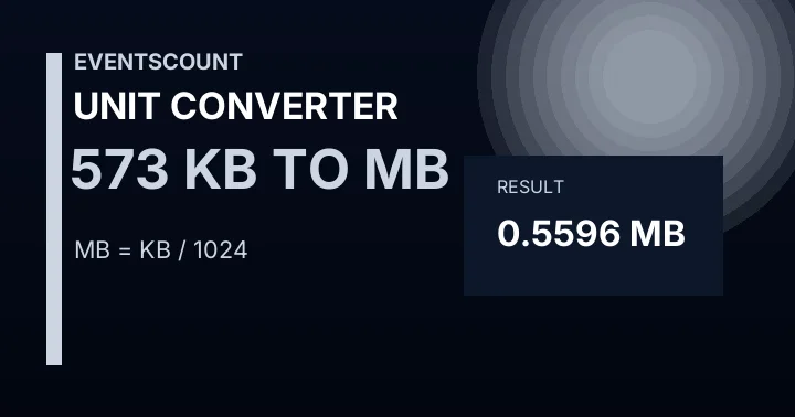 573 KB To MB