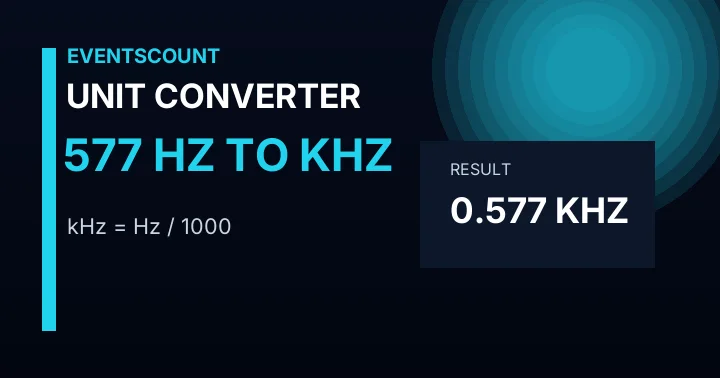 577 Hz To KHz