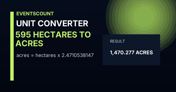 595 Hectares To Acres