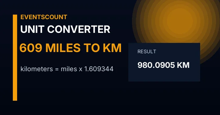 609 Miles To Km