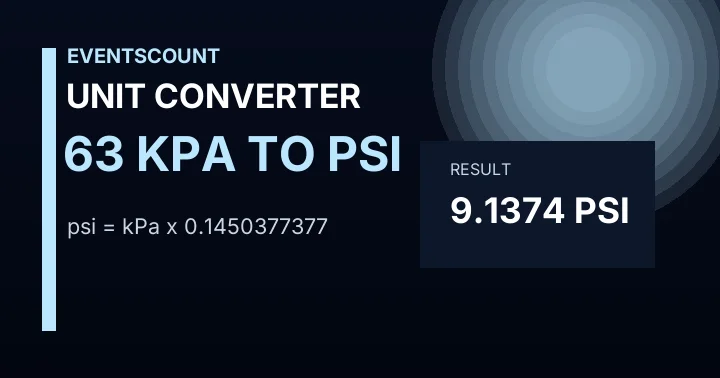 63 KPa To Psi
