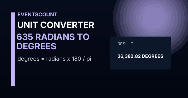 635 Radians To Degrees