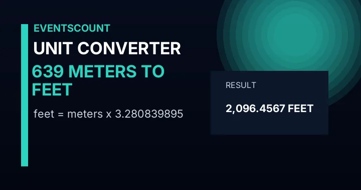 639 Meters To Feet