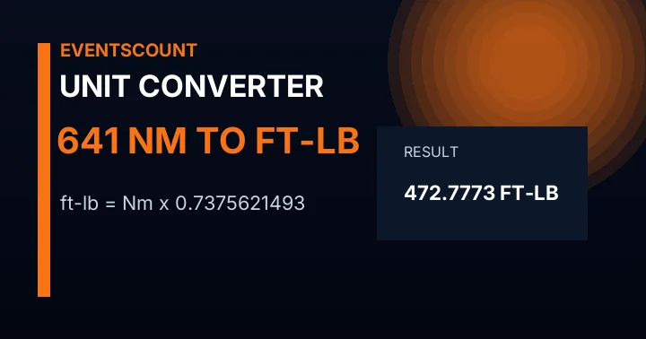 641 Nm To Ft-lb