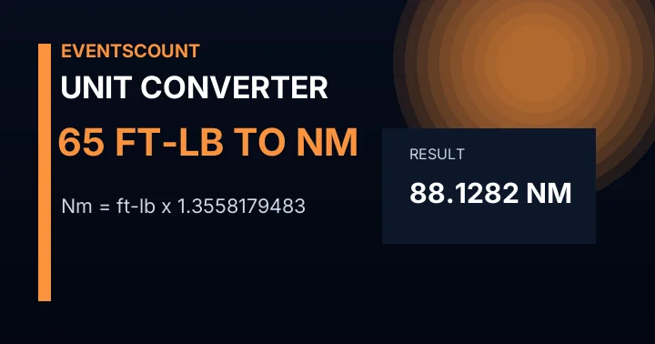 65 Ft-lb To Nm