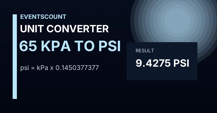 65 KPa To Psi