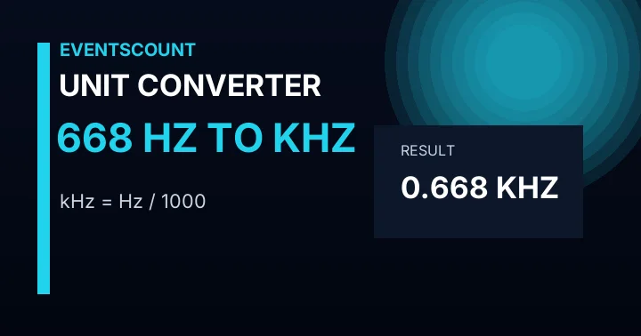 668 Hz To KHz