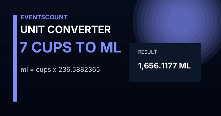 7 Cups To Ml