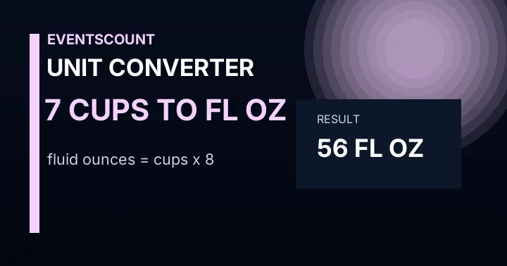 7 Cups To Fl Oz