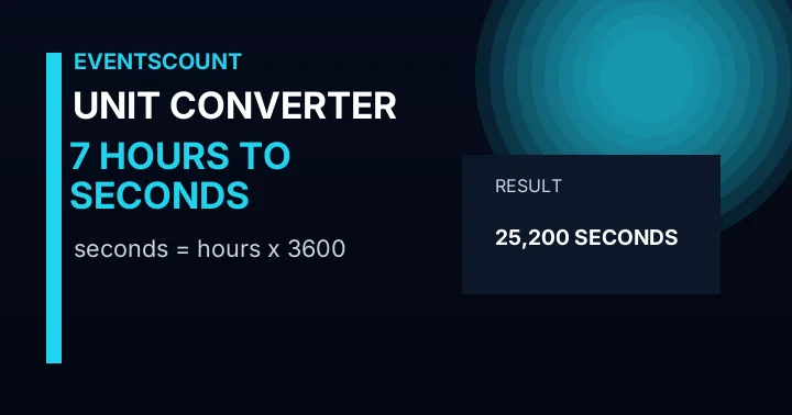 7 Hours To Seconds