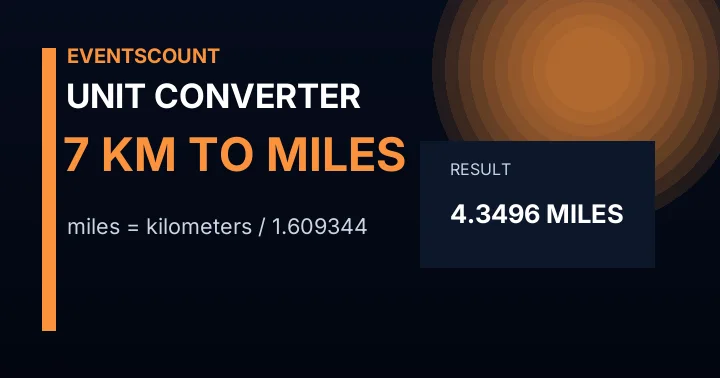 7 Km To Miles
