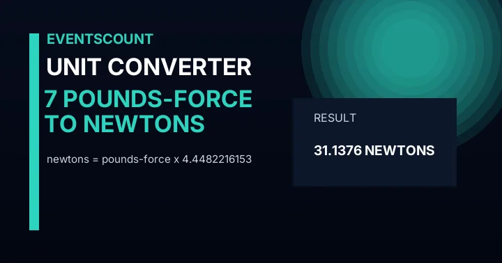 7 Pounds-force To Newtons