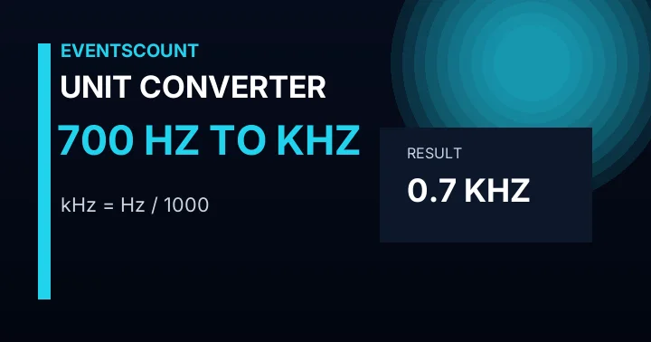 700 Hz To KHz